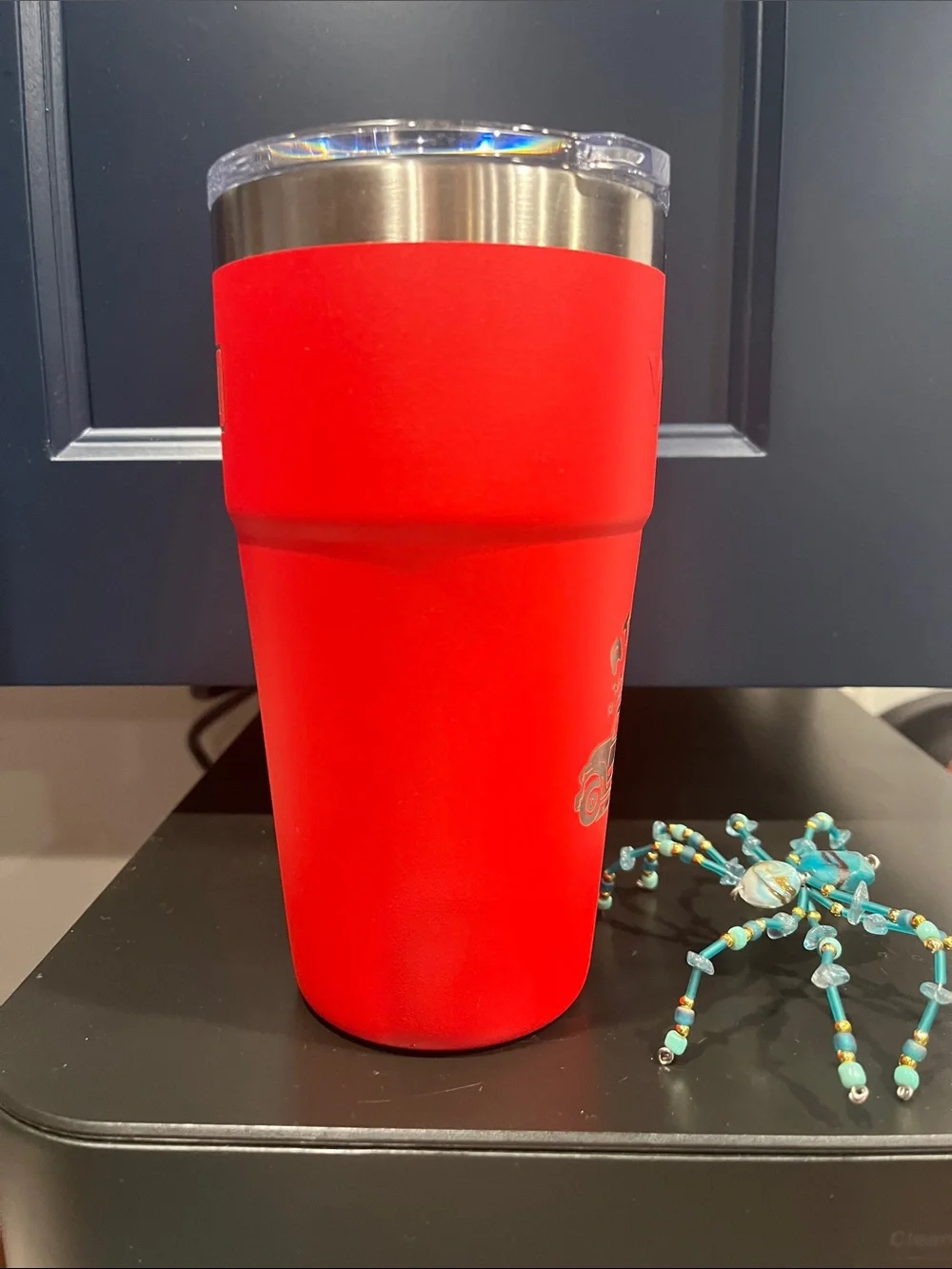 🛻Yeti 20 oz. Red Atlanta Exclusive Truck Tumbler Y123